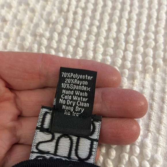 Clara Sun Woo black cocktail sparkly, bare shoulder dress. Size Small - Picture 7 of 8